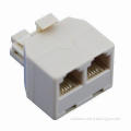 High-quality Telephone Connector, Converts Telephone RJ11 to US Modular Jack